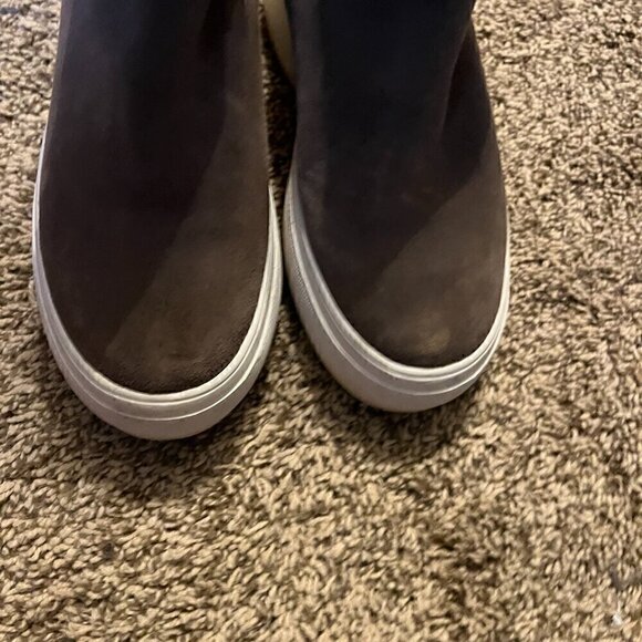 J/Slides taupe tan fur lined Selena sneaker boots - Picture 3 of 7